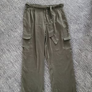 Urban Outfitters Satin Army Green Joggers
